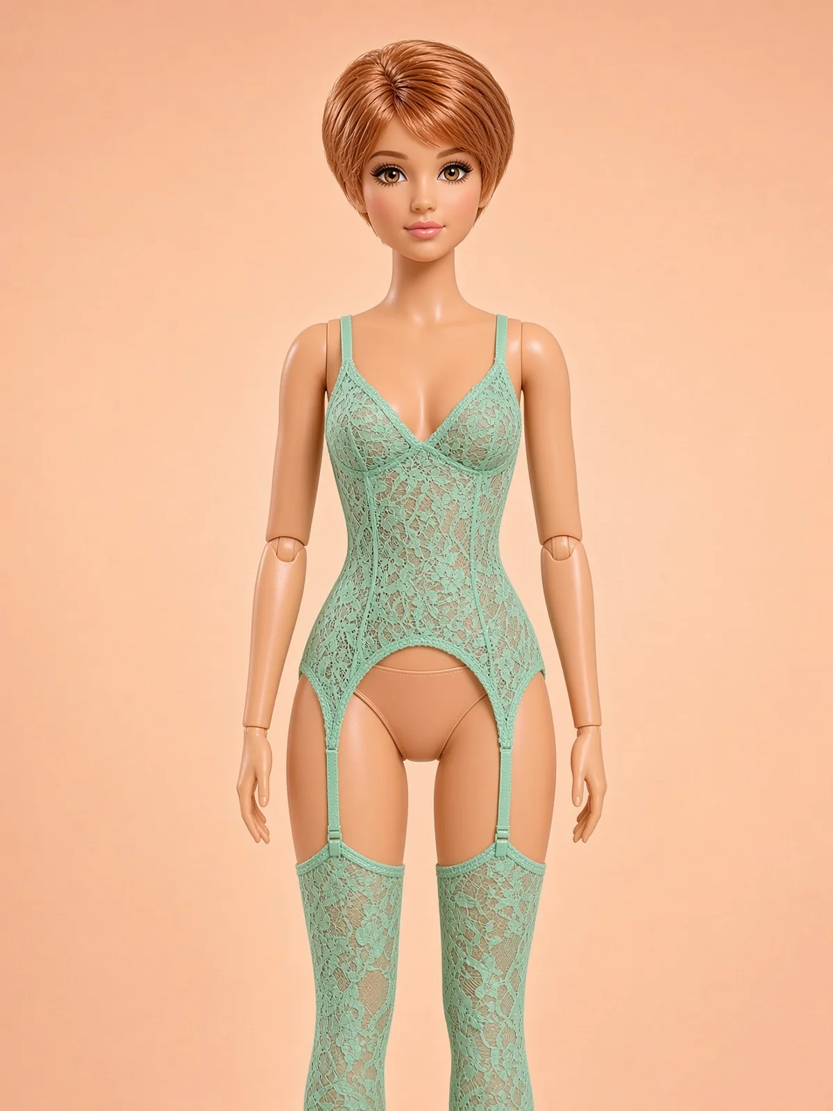 AI-generated fictional adult image: Texture studies — composition 03