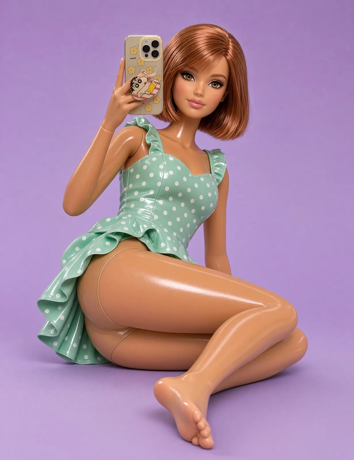 AI-generated fictional adult image: Mirror moments — composition 06