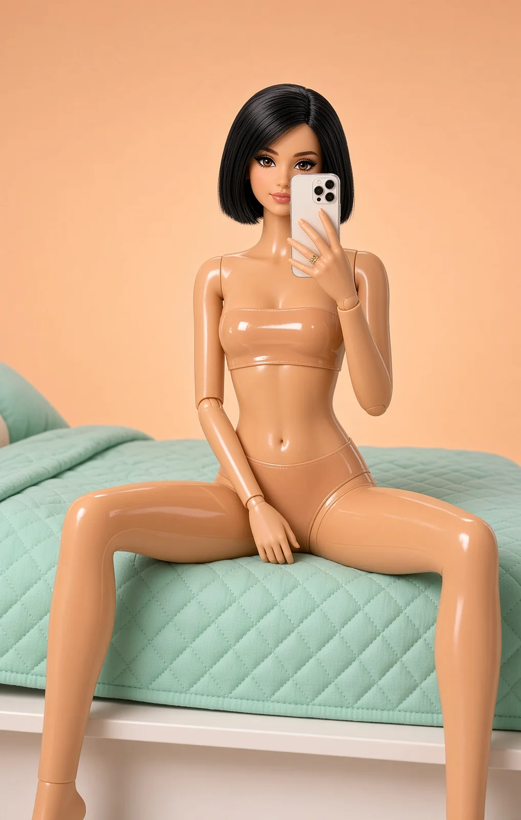 AI-generated fictional adult image: Mirror moments — composition 21