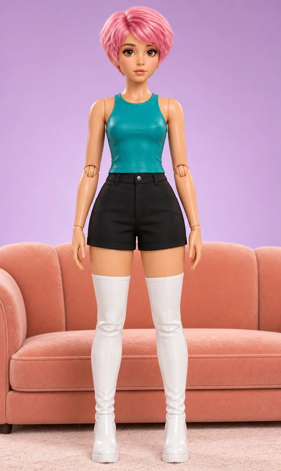 AI-generated fictional adult image: Rose notes — composition 01